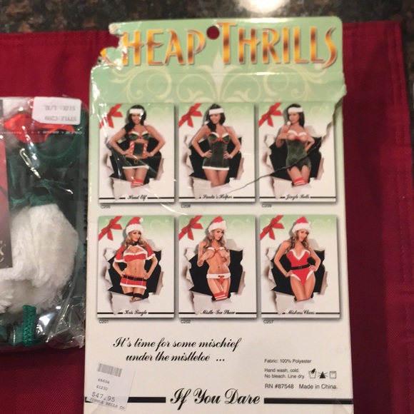 Cheap Thrills “Jingle Bells” X-Mas Outfit L/XL - Picture 3 of 5